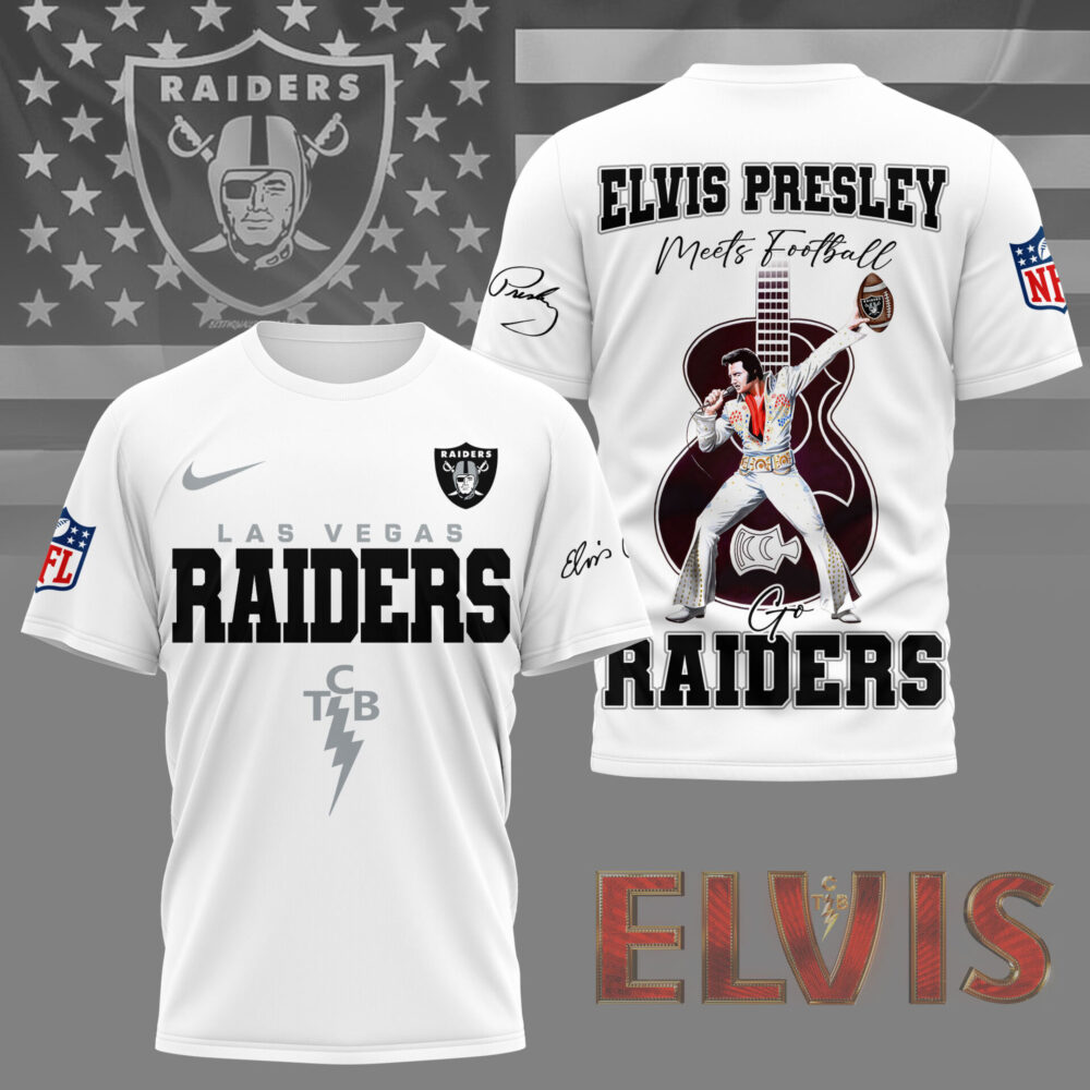 Las Vegas Raiders | Premium NFL Elvis Presley Fan 3D Shirt NY
