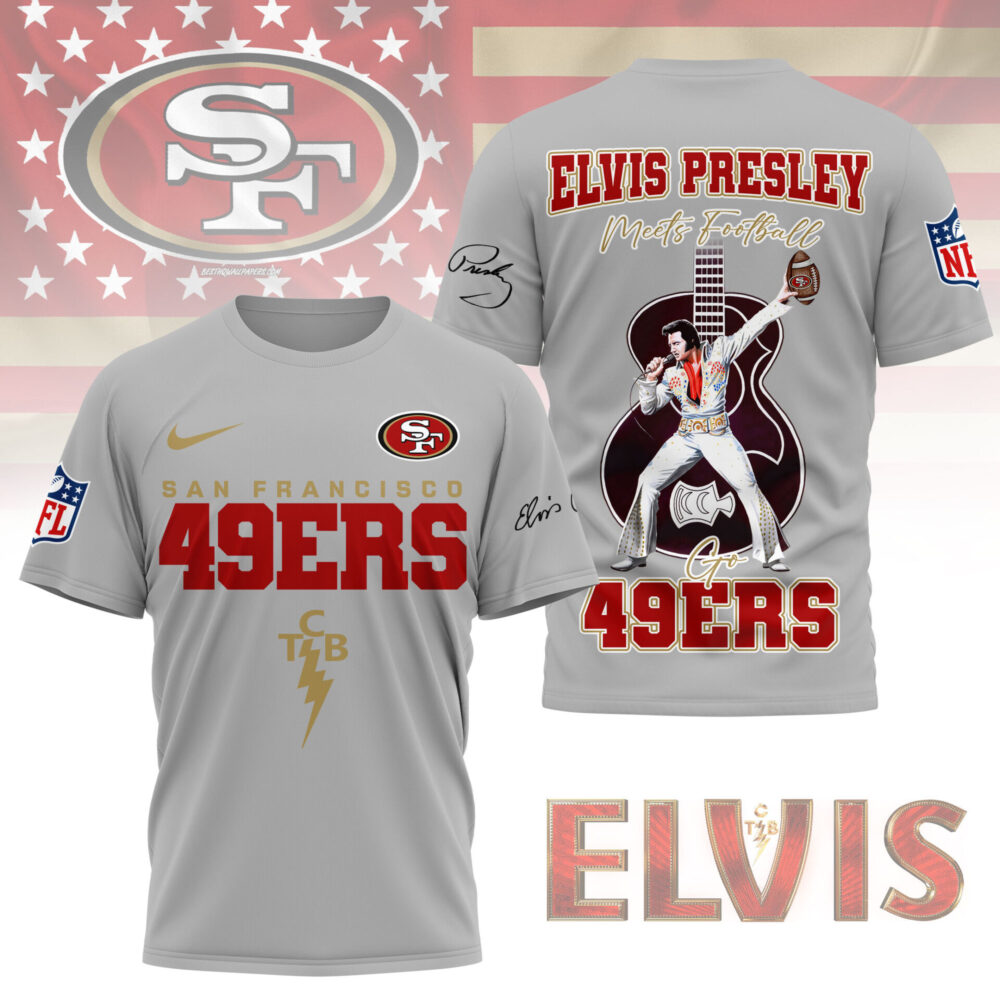 San Francisco 49ers | Premium NFL Elvis Presley Fan 3D Shirt NY