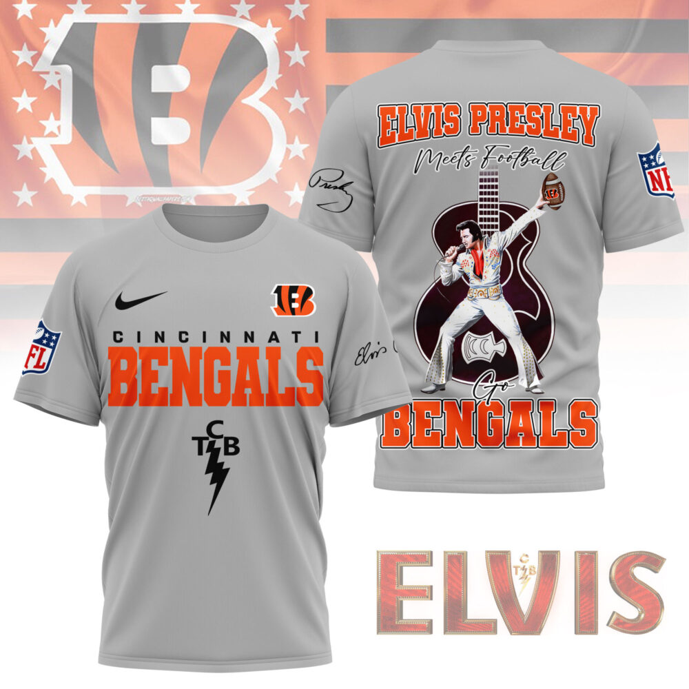 Cincinnati Bengals | Premium NFL Elvis Presley Fan 3D Shirt NY