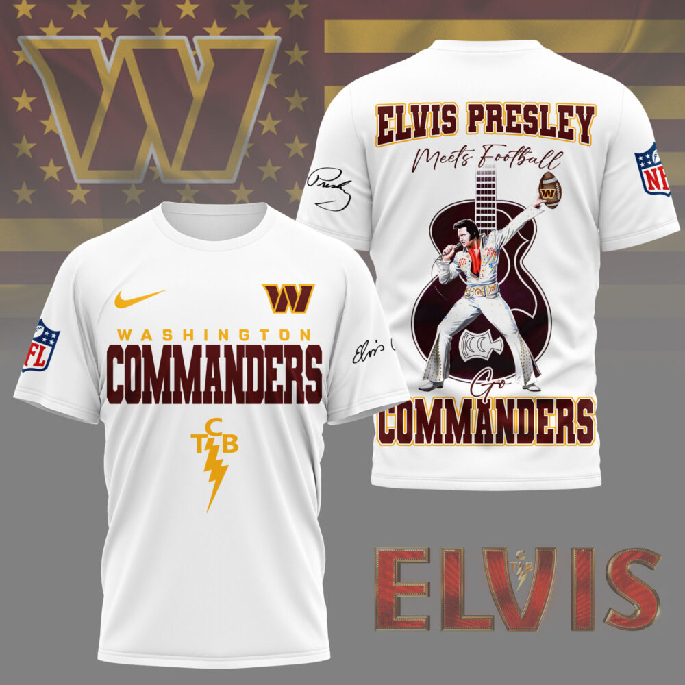 Washington Commanders | Premium NFL Elvis Presley Fan 3D Shirt NY
