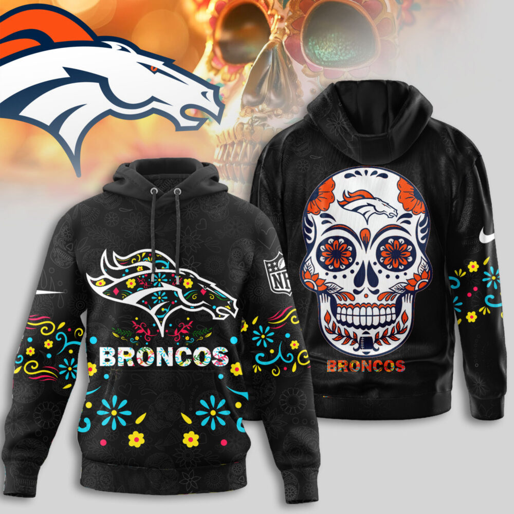 Denver Broncos | Premium NFL Dia de los Muertos Limited Editions Hoodie