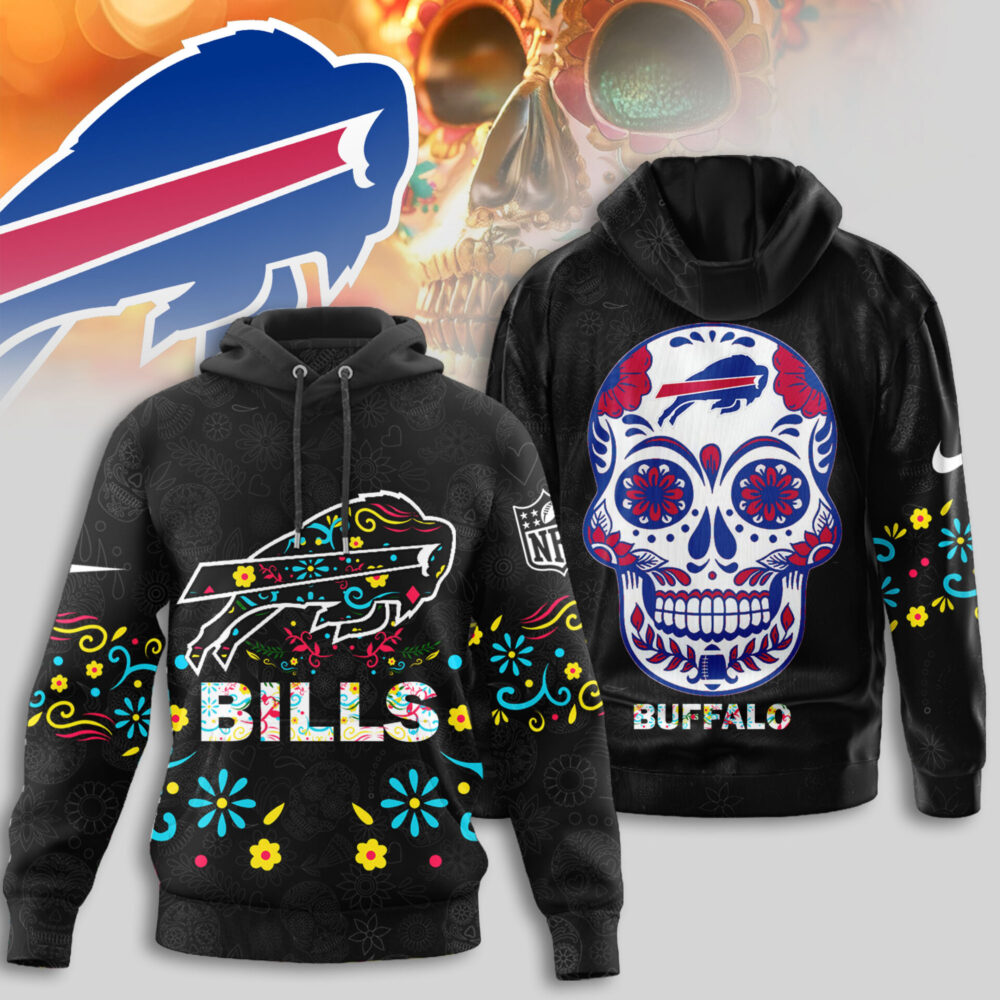 Buffalo Bills | Premium NFL Dia de los Muertos Limited Editions Hoodie