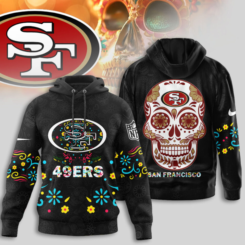 San Francisco 49ers | Premium NFL Dia de los Muertos Limited Editions Hoodie