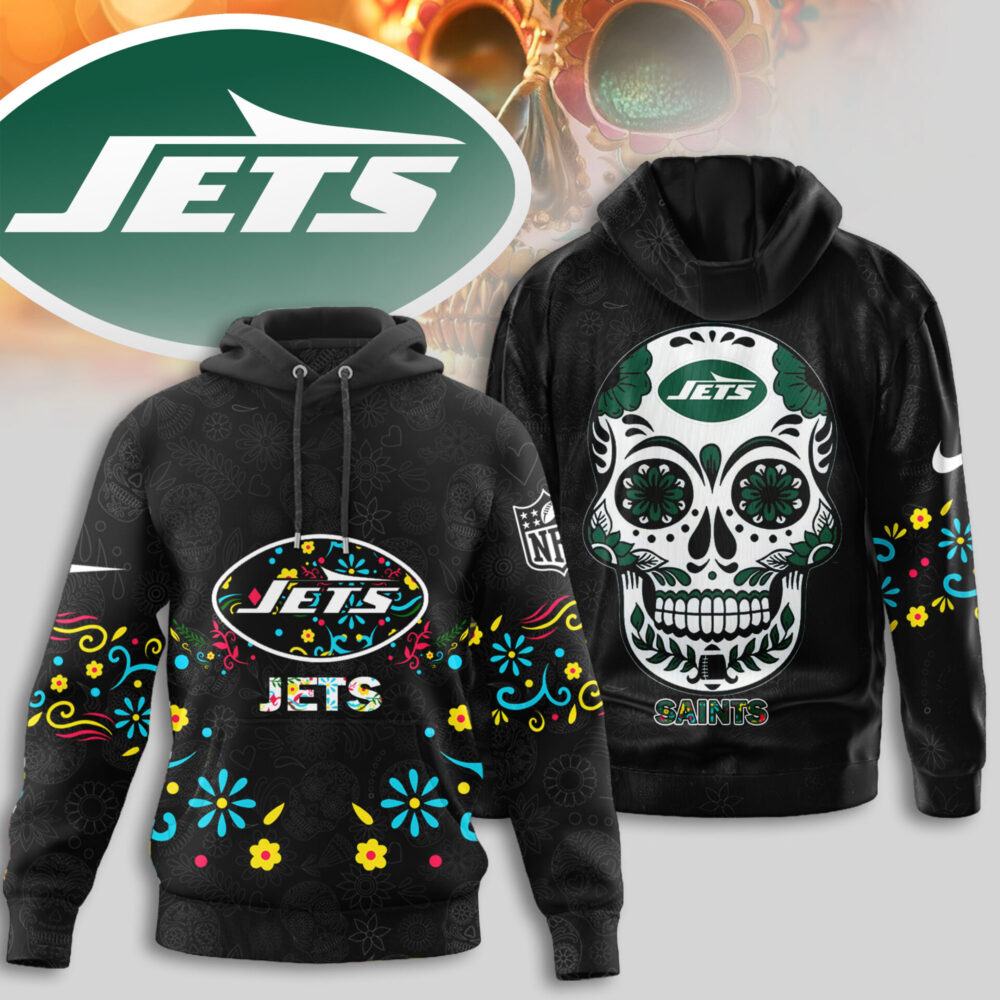 New York Jets | Premium NFL Dia de los Muertos Limited Editions Hoodie