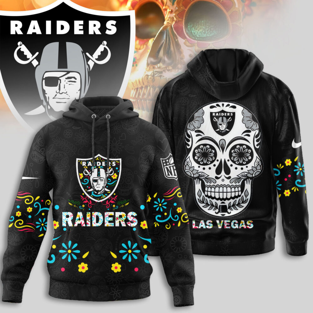 Las Vegas Raiders | Premium NFL Dia de los Muertos Limited Editions Hoodie