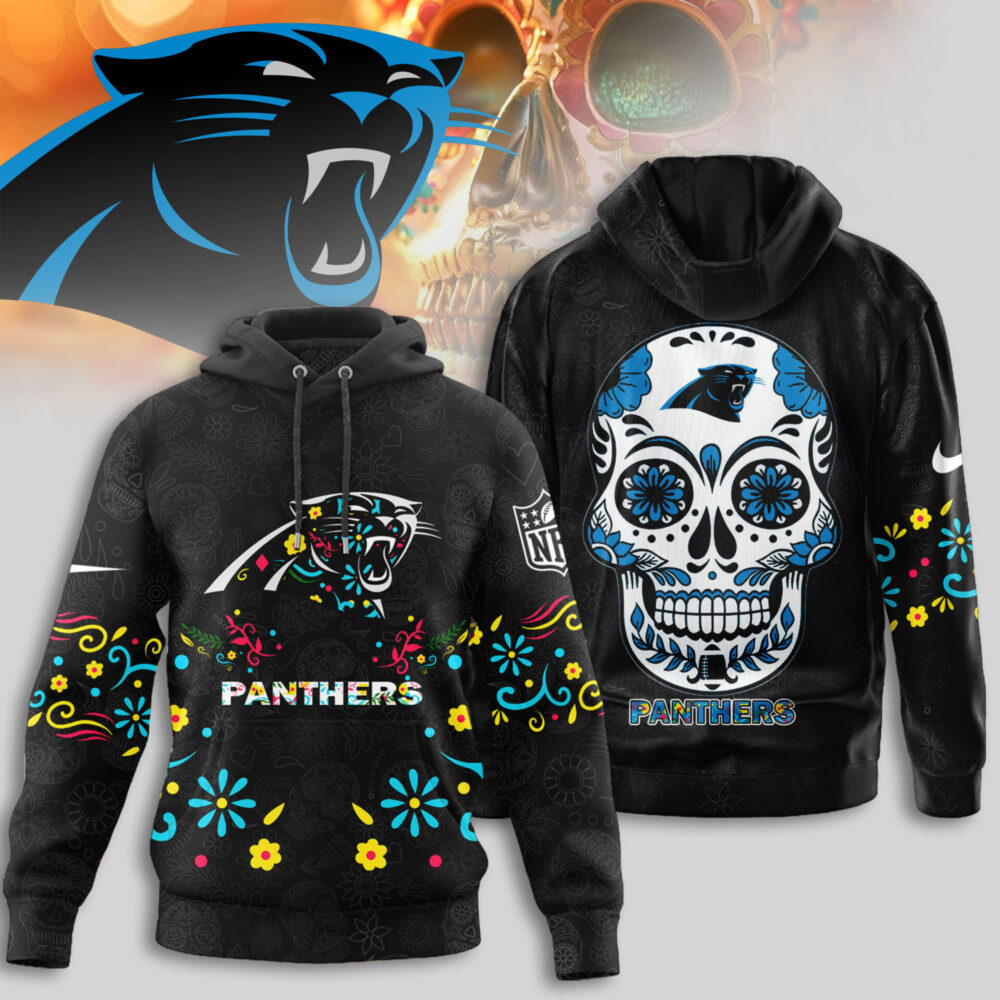 Carolina Panthers | Premium NFL Dia de los Muertos Limited Editions Hoodie