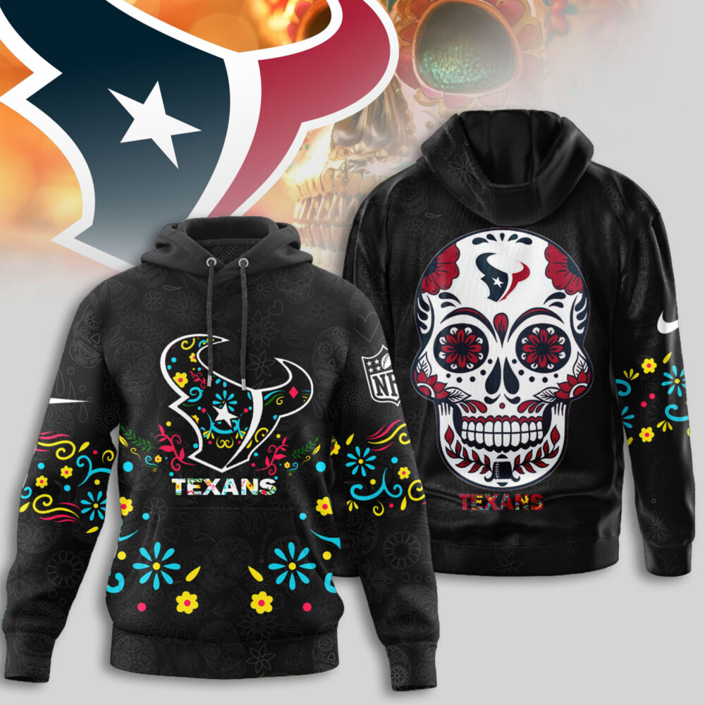Houston Texans | Premium NFL Dia de los Muertos Limited Editions Hoodie