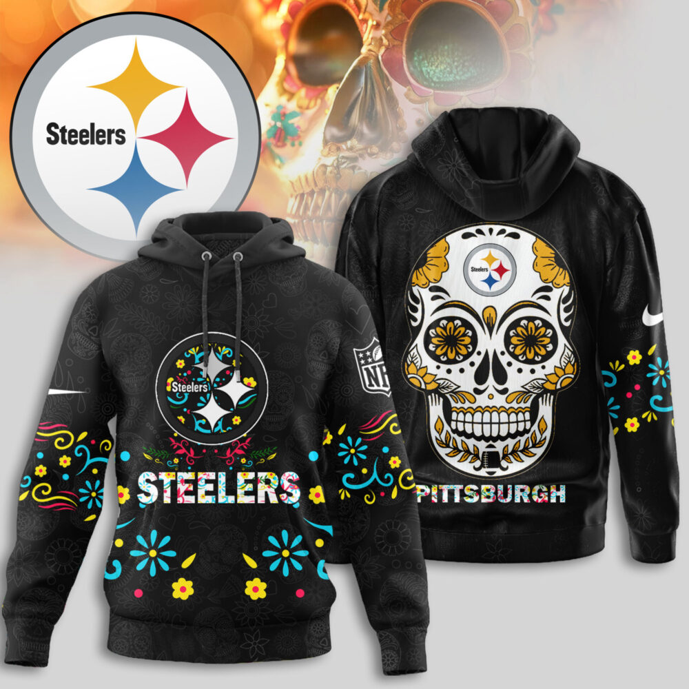 Pittsburgh Steelers | Premium NFL Dia de los Muertos Limited Editions Hoodie