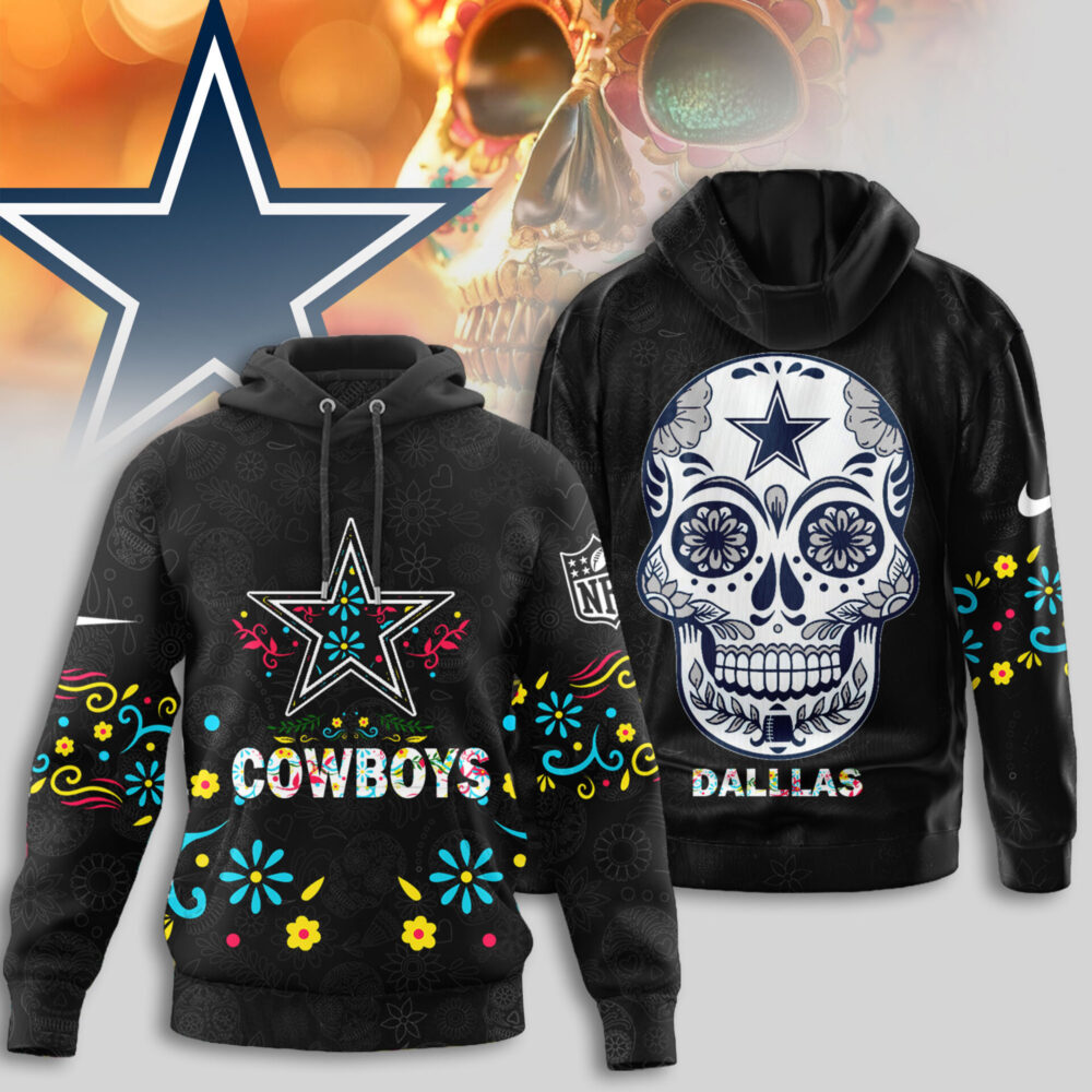 Dallas Cowboys | Premium NFL Dia de los Muertos Limited Editions Hoodie