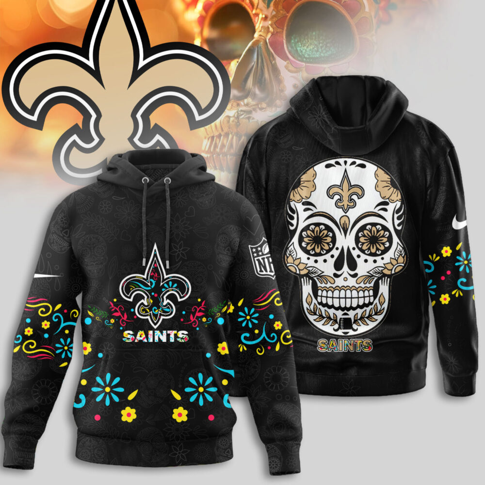 New Orleans Saints | Premium NFL Dia de los Muertos Limited Editions Hoodie