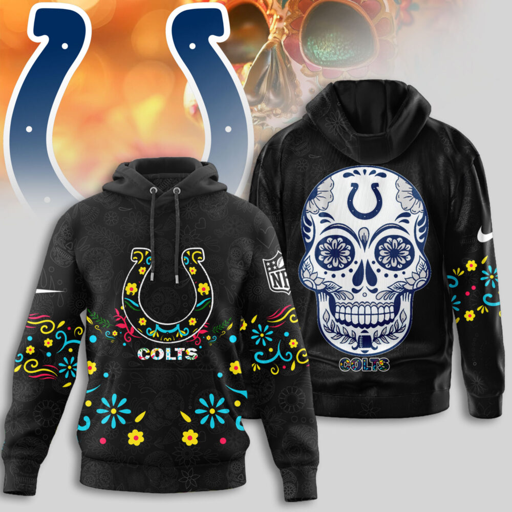 Indianapolis Colts | Premium NFL Dia de los Muertos Limited Editions Hoodie
