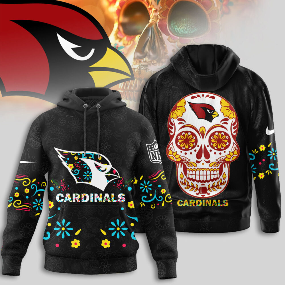 Arizona Cardinals | Premium NFL Dia de los Muertos Limited Editions Hoodie