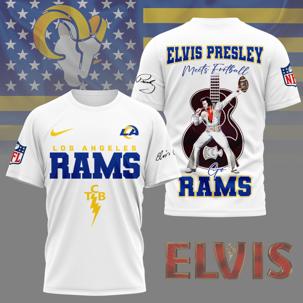 Los Angeles Rams | Premium NFL Elvis Presley Fan 3D Shirt NY