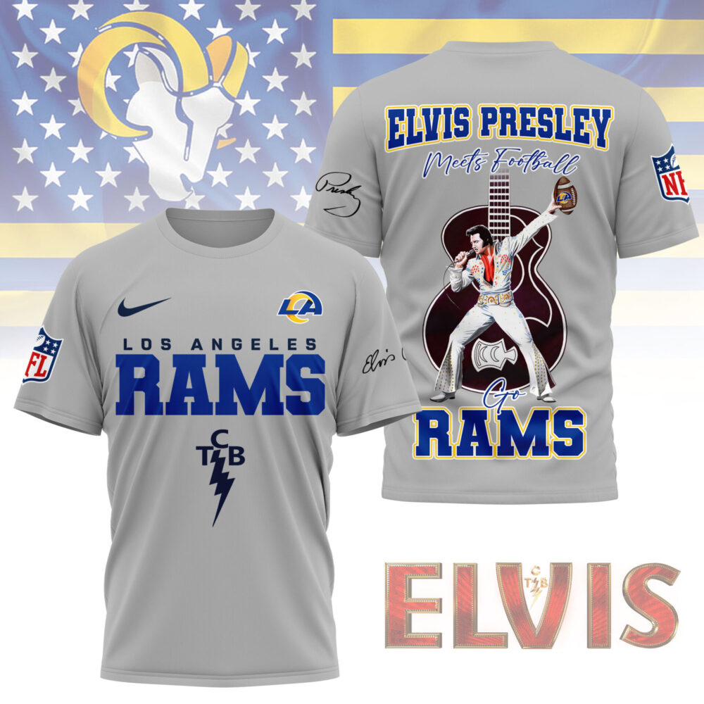 Los Angeles Rams | Premium NFL Elvis Presley Fan 3D Shirt NY