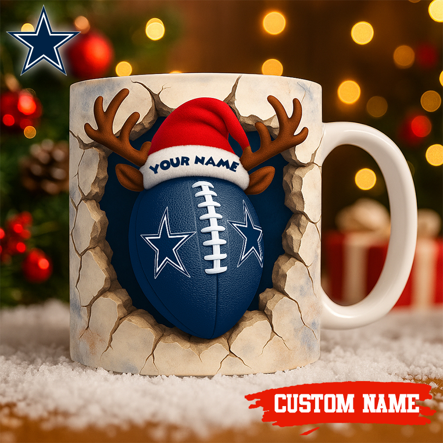Dallas Cowboys | Premium NFL Christmas Football Ceramic Mug HI