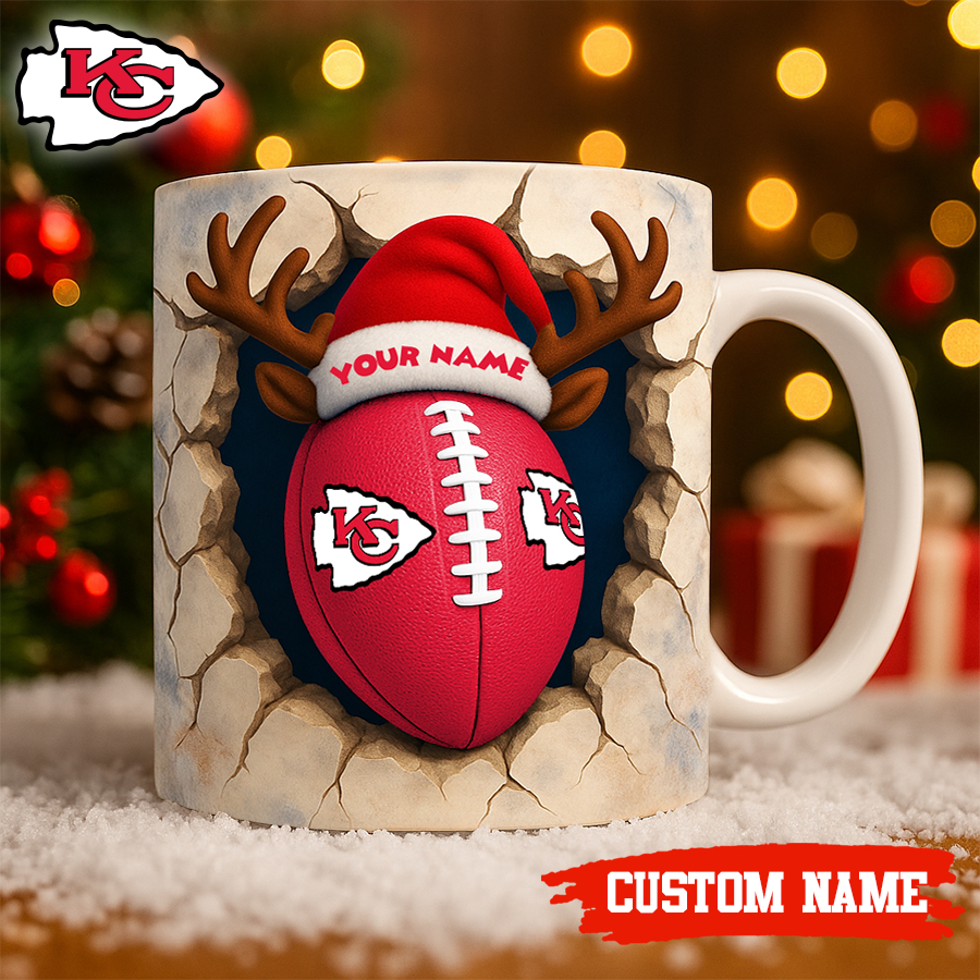 Kansas City Chiefs | Premium NFL Christmas Football Ceramic Mug HI