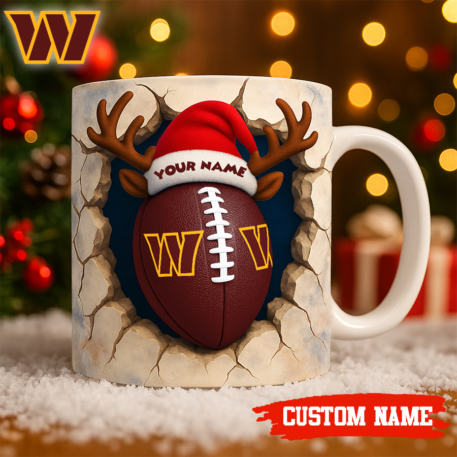 Washington Commanders | Premium NFL Christmas Football Ceramic Mug HI
