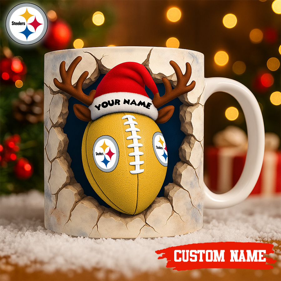 Pittsburgh Steelers | Premium NFL Christmas Football Ceramic Mug HI