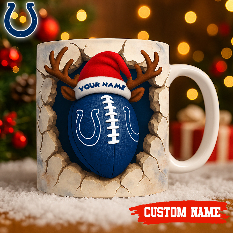 Indianapolis Colts | Premium NFL Christmas Football Ceramic Mug HI