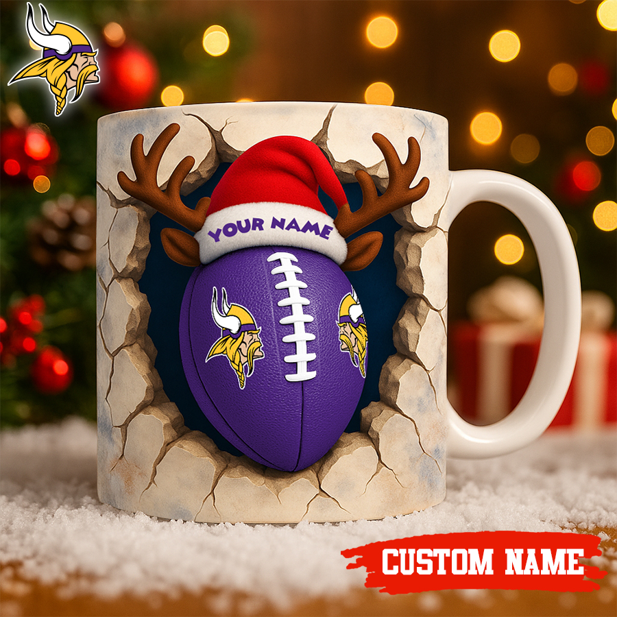 Minnesota Vikings | Premium NFL Christmas Football Ceramic Mug HI