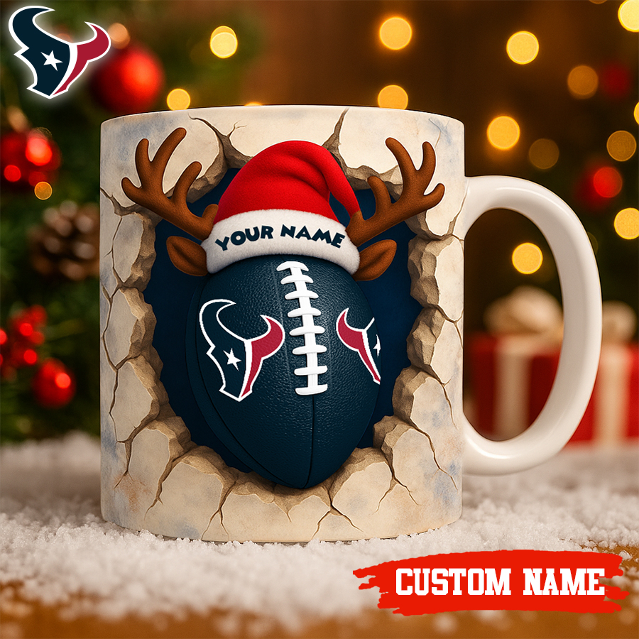 Houston Texans | Premium NFL Christmas Football Ceramic Mug HI