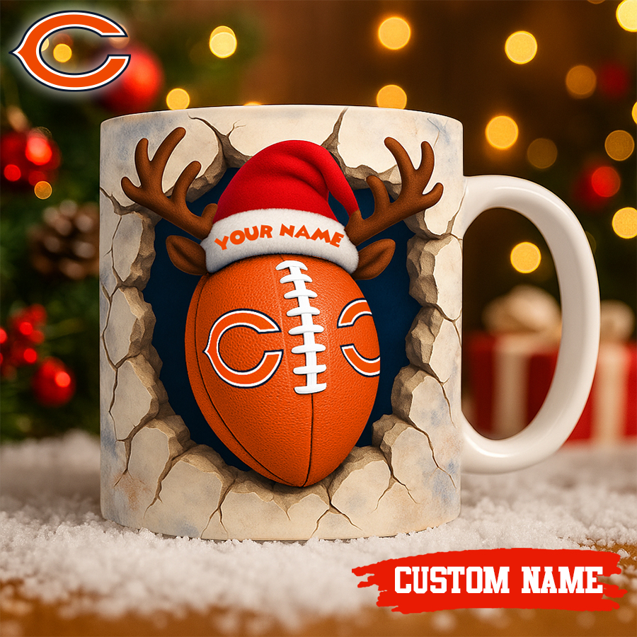 Chicago Bears | Premium NFL Christmas Football Ceramic Mug HI