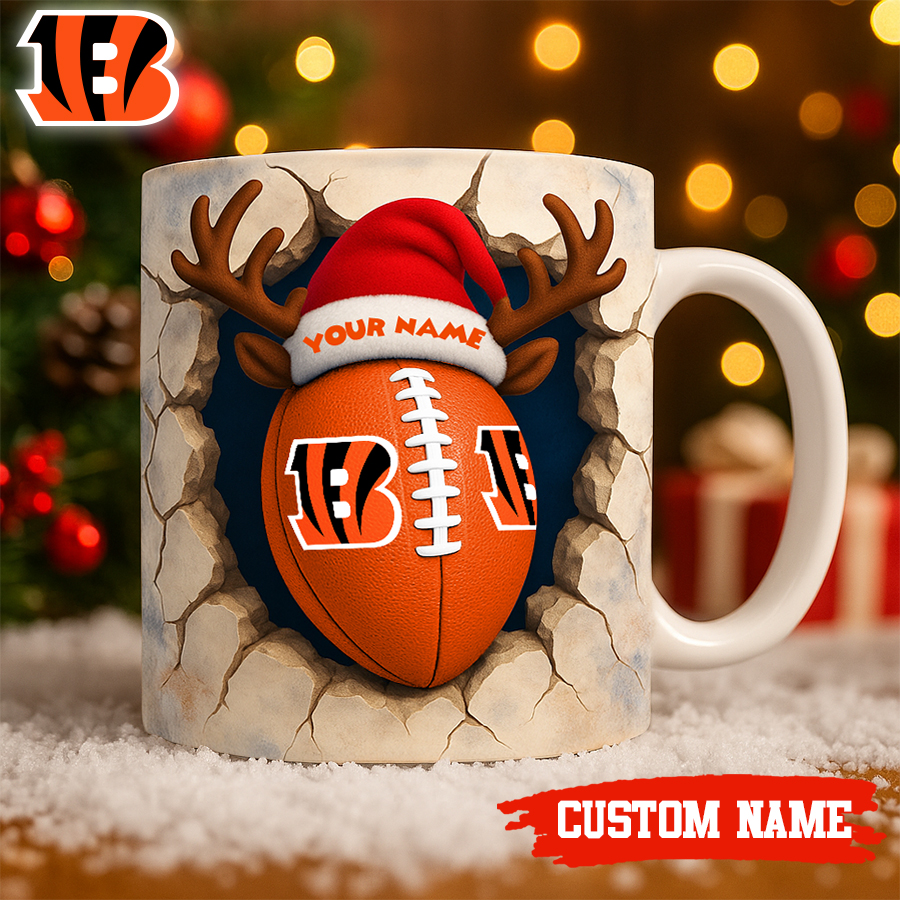 Cincinnati Bengals | Premium NFL Christmas Football Ceramic Mug HI