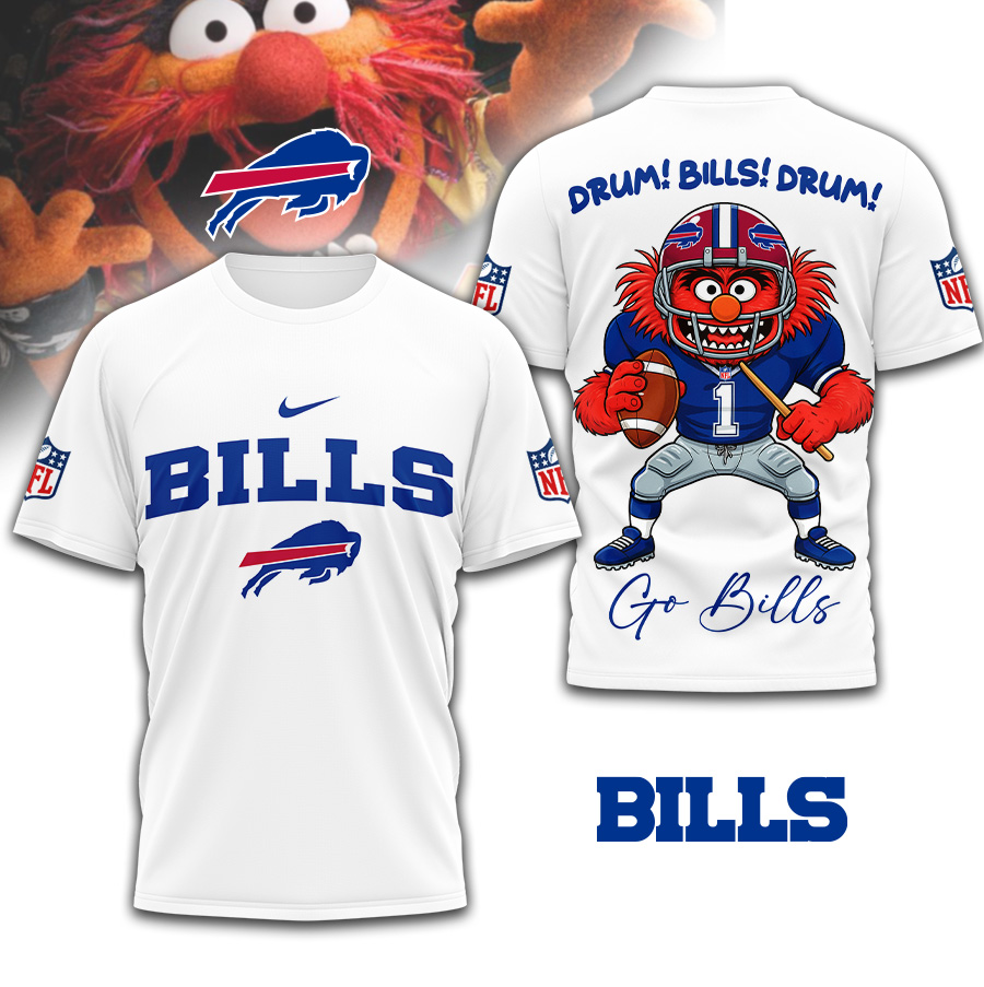 Buffalo Bills | Premium NFL Animal The Drummer 3D Shirt TD