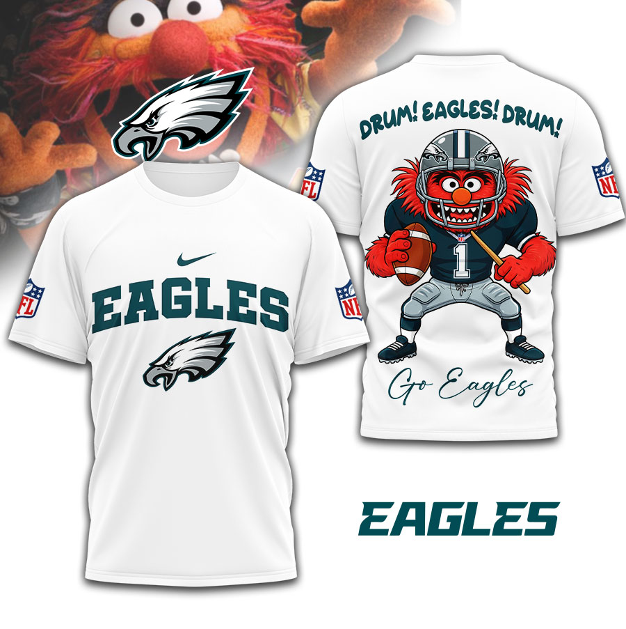 Philadelphia Eagles | Premium NFL Animal The Drummer 3D Shirt TD