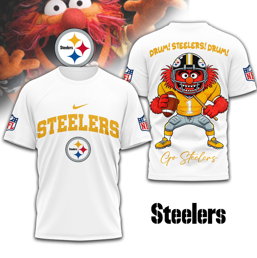 Pittsburgh Steelers | Premium NFL Animal The Drummer 3D Shirt TD
