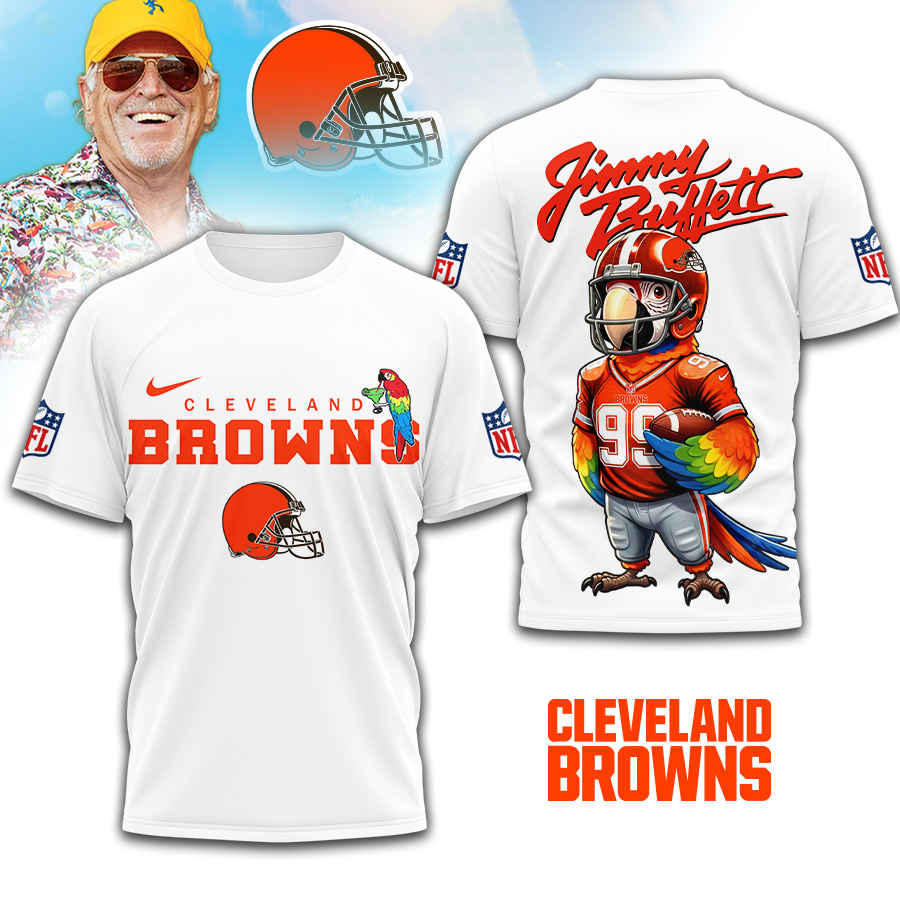Cleveland Browns | Premium NFL Jimmy Buffett 3D Shirt TD