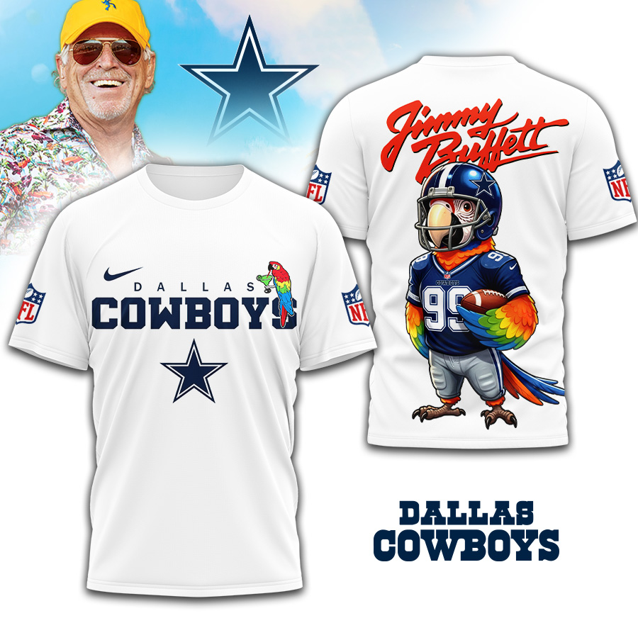 Dallas Cowboys | Premium NFL Jimmy Buffett 3D Shirt TD