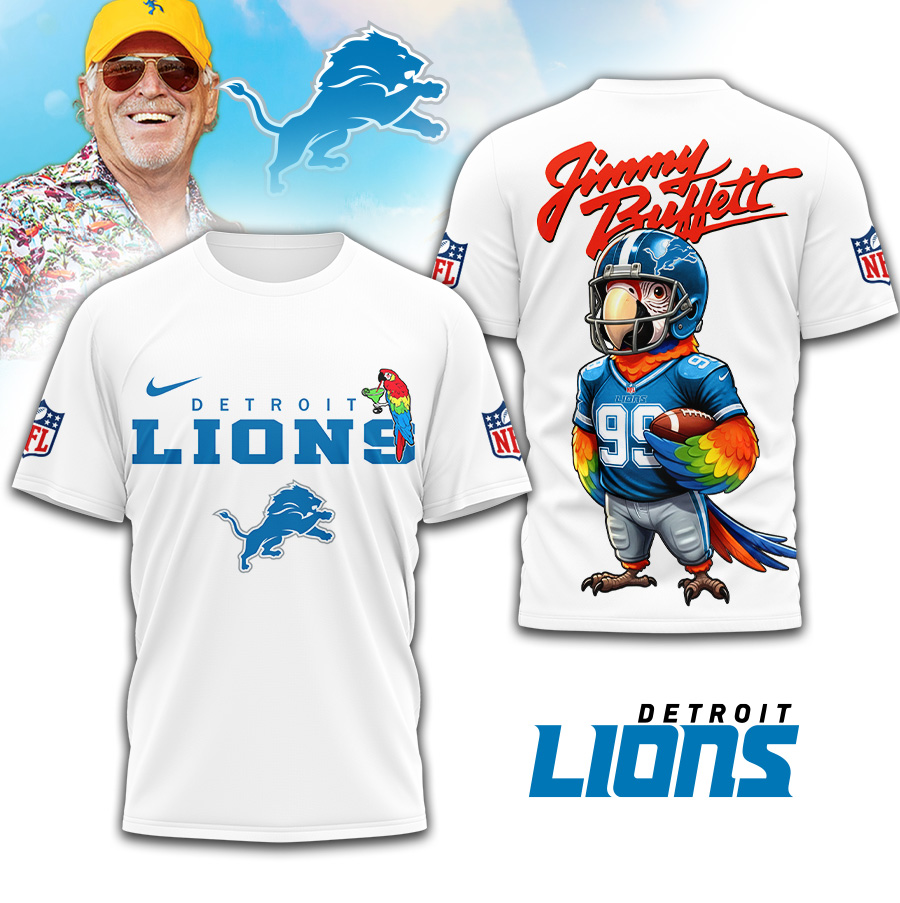 Detroit Lions | Premium NFL Jimmy Buffett 3D Shirt TD