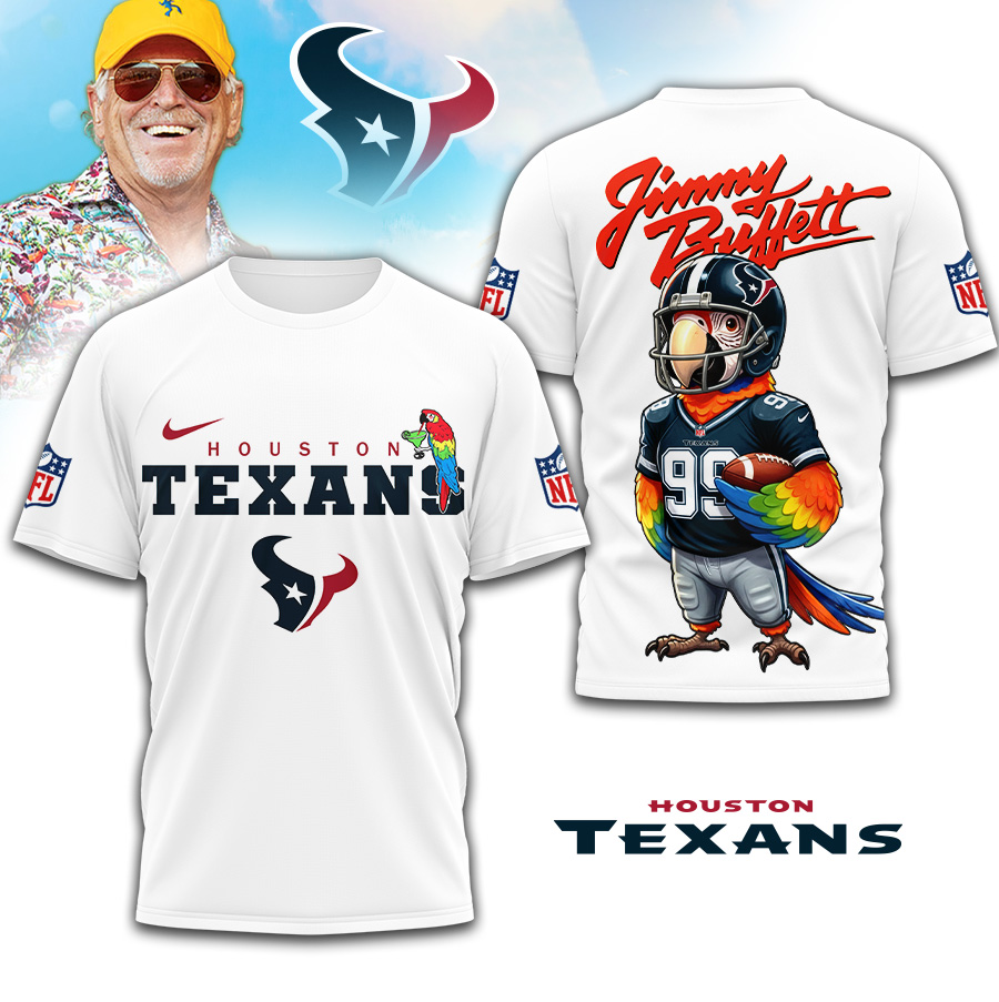 Houston Texans | Premium NFL Jimmy Buffett 3D Shirt TD
