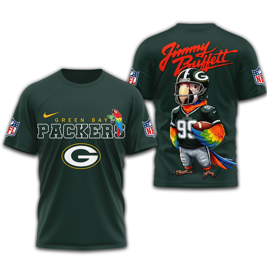 Green Bay Packers | Premium NFL Jimmy Buffett 3D Shirt TD