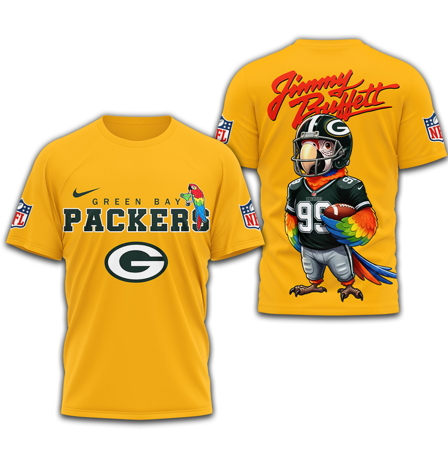 Green Bay Packers | Premium NFL Jimmy Buffett 3D Shirt TD