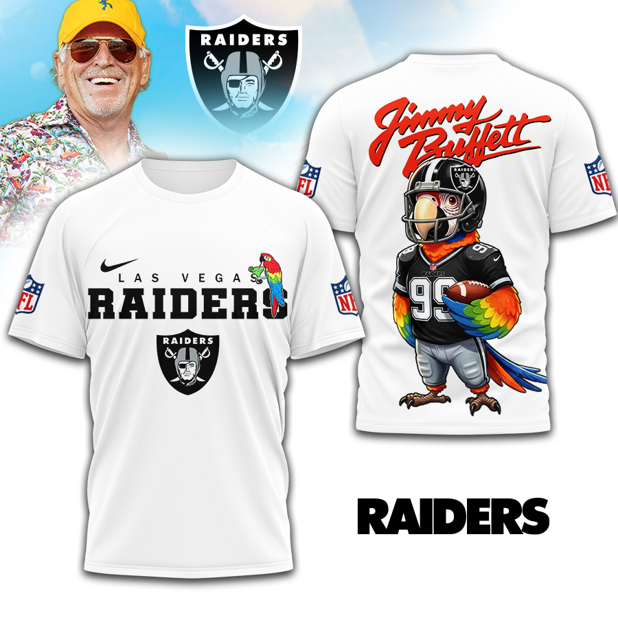 Las Vegas Raiders | Premium NFL Jimmy Buffett 3D Shirt TD
