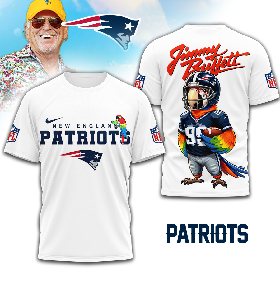 New England Patriots | Premium NFL Jimmy Buffett 3D Shirt TD