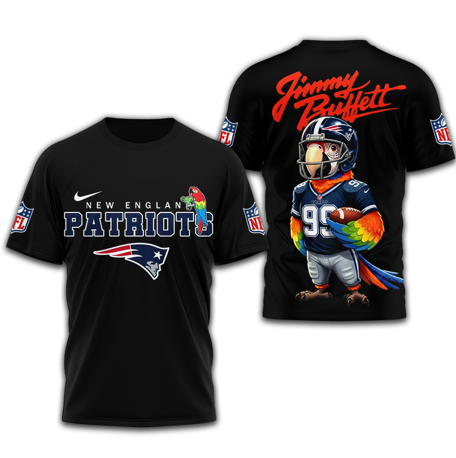 New England Patriots | Premium NFL Jimmy Buffett 3D Shirt TD