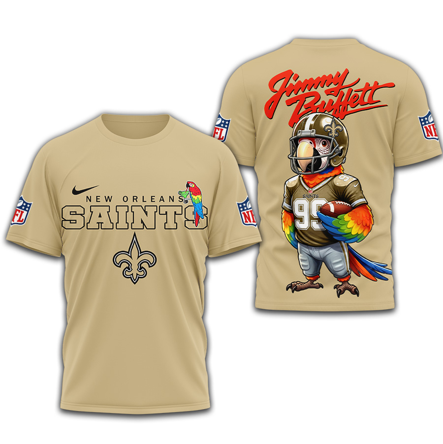 New Orleans Saints | Premium NFL Jimmy Buffett 3D Shirt TD