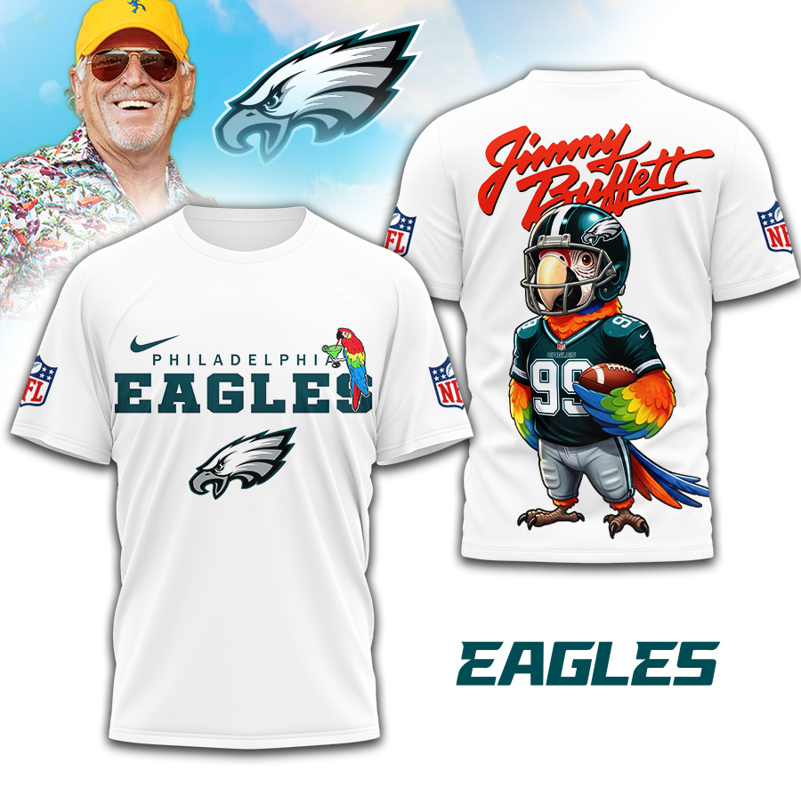 Philadelphia Eagles | Premium NFL Jimmy Buffett 3D Shirt TD