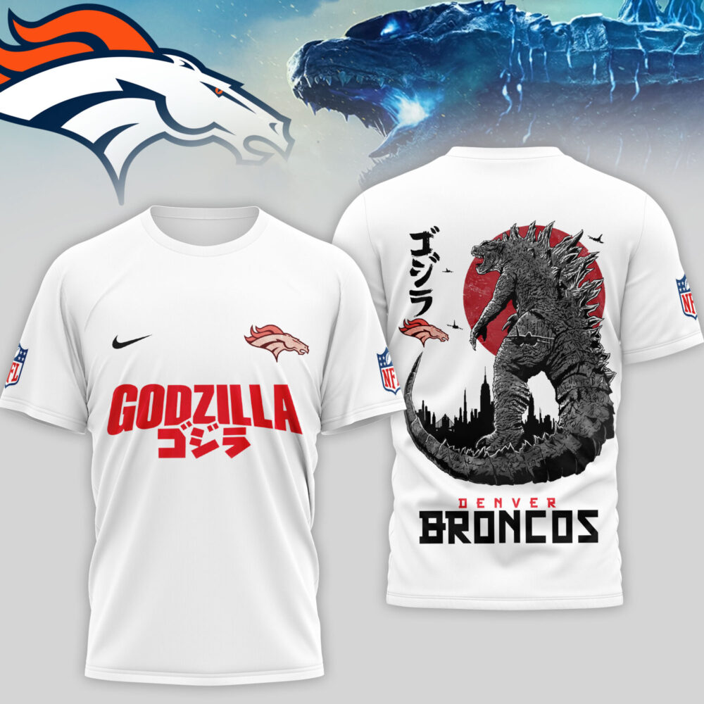 Denver Broncos | Premium NFL Godzilla 3D Shirt TD