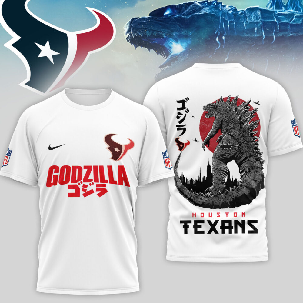 Houston Texans | Premium NFL Godzilla 3D Shirt TD