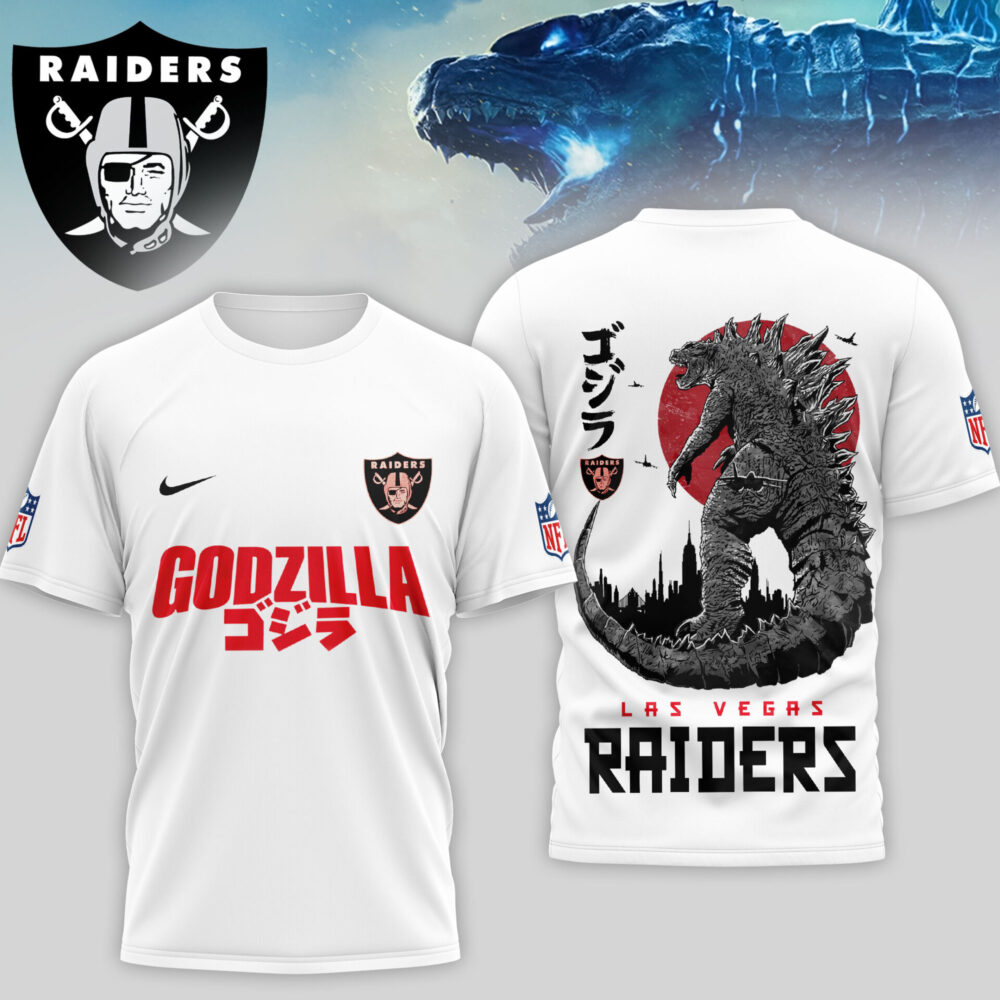 Las Vegas Raiders | Premium NFL Godzilla 3D Shirt TD