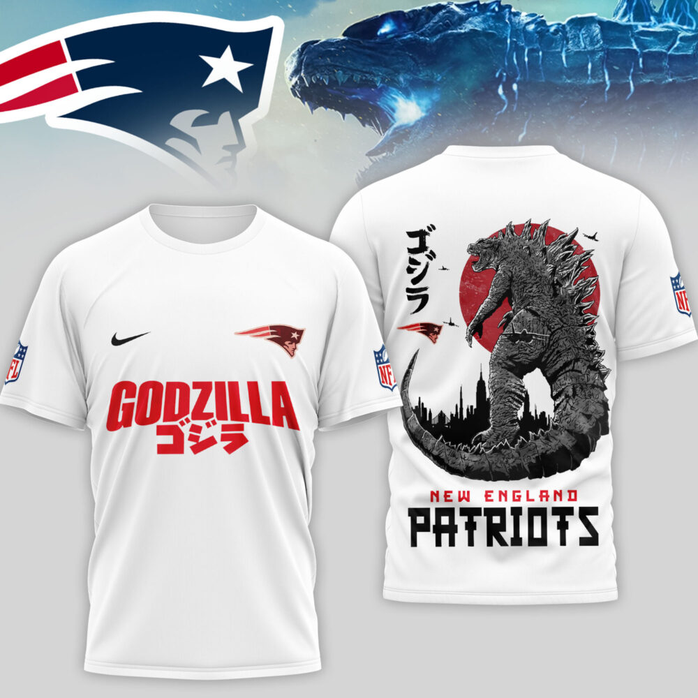 New England Patriots | Premium NFL Godzilla 3D Shirt TD