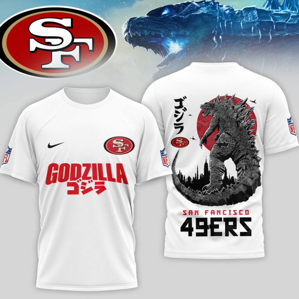 San Francisco 49ers | Premium NFL Godzilla 3D Shirt TD