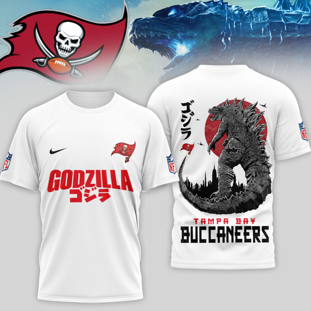 Tampa Bay Buccaneers | Premium NFL Godzilla 3D Shirt TD