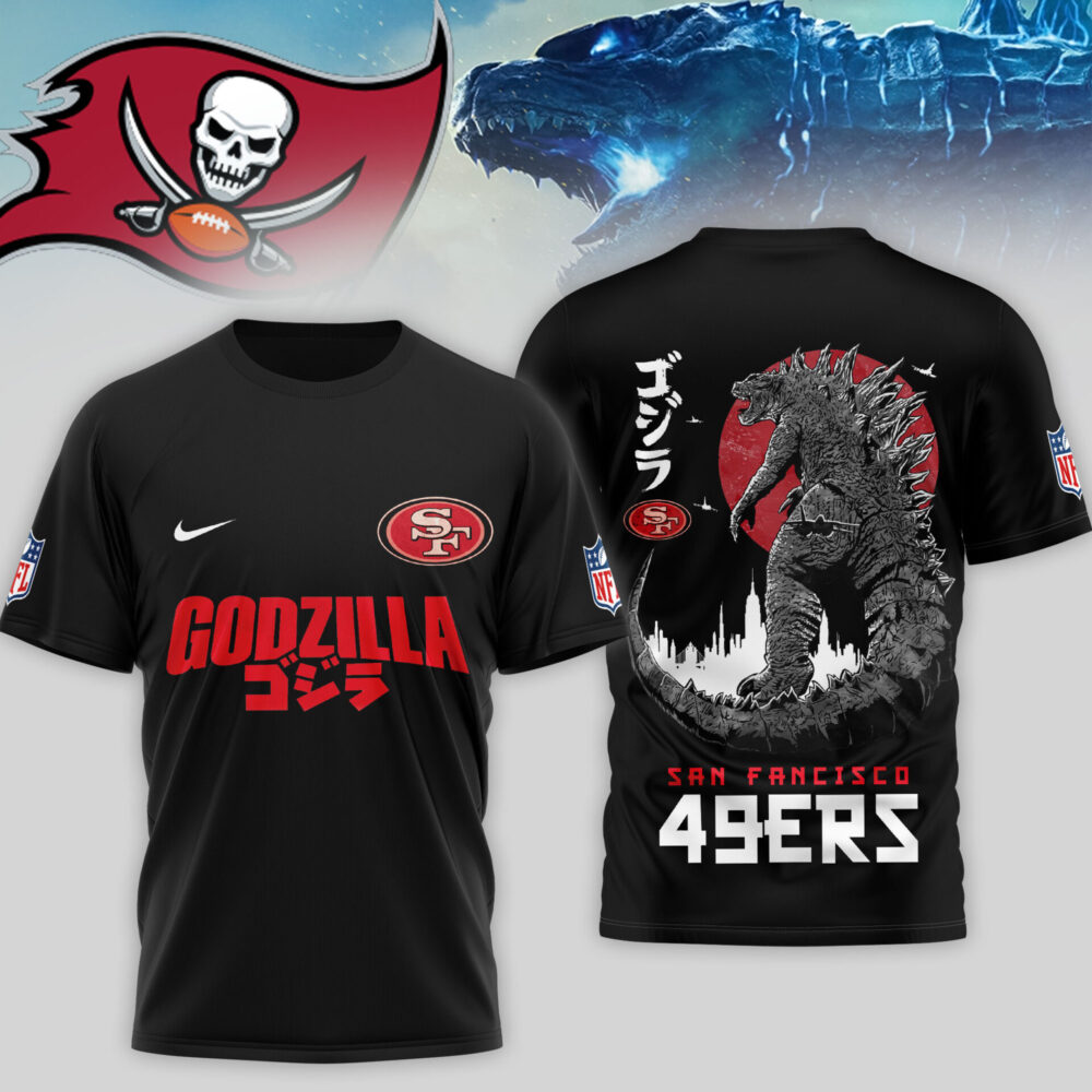 Tampa Bay Buccaneers | Premium NFL Godzilla 3D Shirt TD