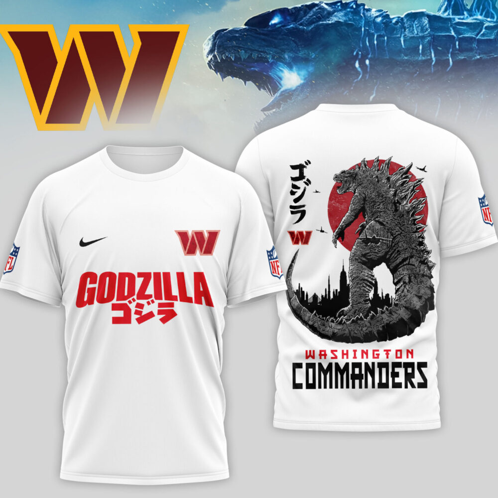 Washington Commanders | Premium NFL Godzilla 3D Shirt TD