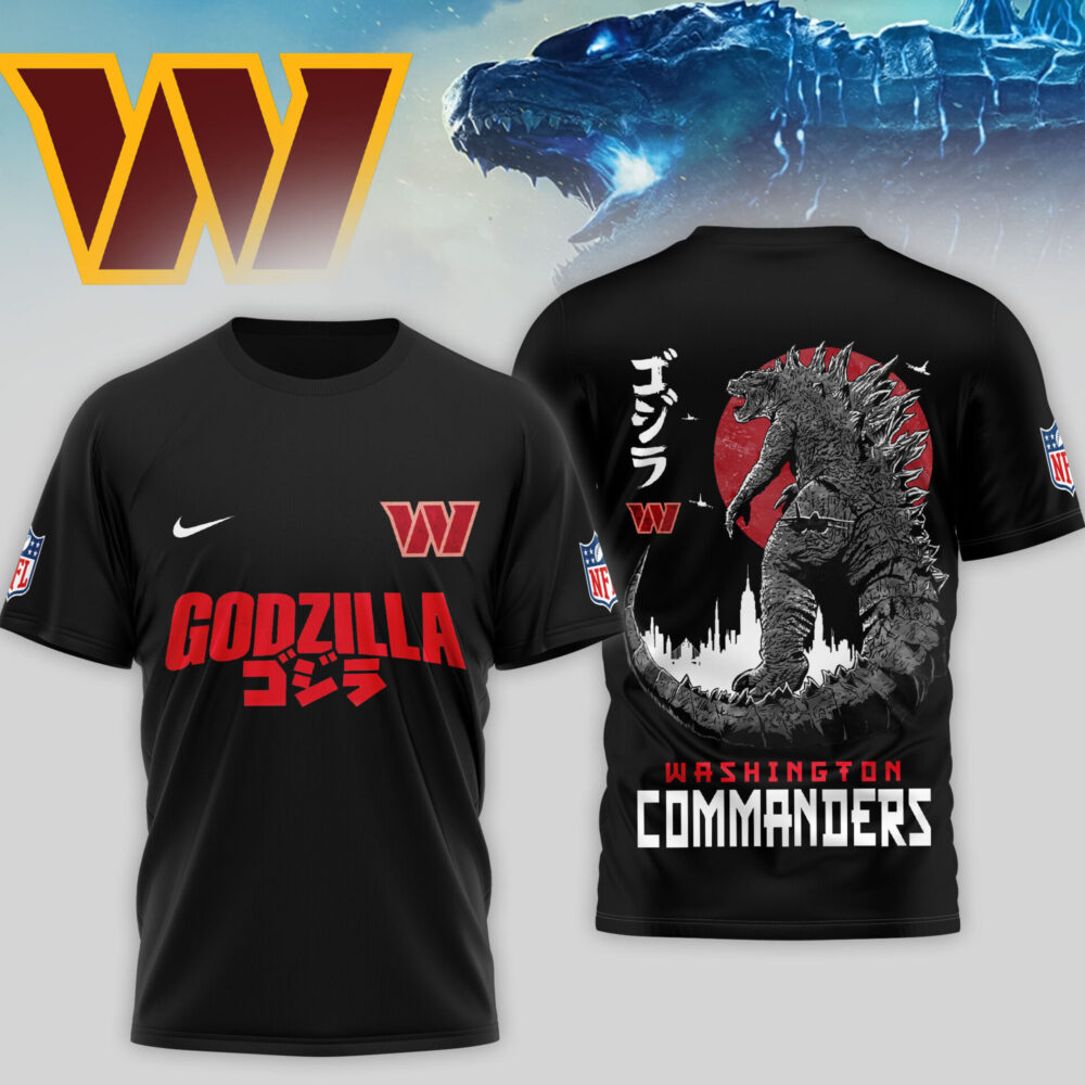 Washington Commanders | Premium NFL Godzilla 3D Shirt TD